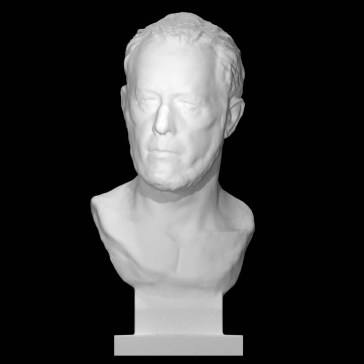 Porträt Alexander Solschenizyn Scan 3D print model - Mito3D