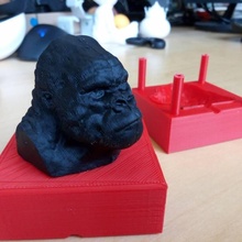 harambe mould modelling clay toys & games gorilla ape play-doh modellingclay modellingclaymould playdoh 3d print model - Mito3D