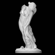 Cupido corte arco club Hércules escanear mitología cuerpo completo 3d print model - Mito3D