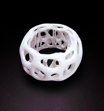 peçete yüzük Voronoi stil mücevher 3d print model - Mito3D