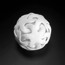 estrellas vinculadas jardín pelota ornamento decoración 3d print model - Mito3D