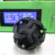 collegamento triangoli giardino palla ornamento arredamento 3d print model - Mito3D