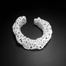 esculazione braccialetto voronoi stile gioielleria polsino 3d print model - Mito3D