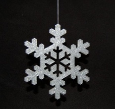shadowflake snowflake & garden pendant 3d print model - Mito3D