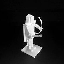 imbécile ranger combattant ventilateur art fantaisie miniature 3d print model - Mito3D