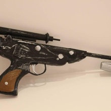 dl 18 blaster pistola Guerre stellari fronte battaglia oggetti scena cosplay Schermo arma dl18 3d print model - Mito3D