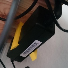 samsung monitor power brick holder gadgets & electronics organization 3d print model - Mito3D