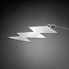 lightning bolt earring jewellery 3d print model - Mito3D