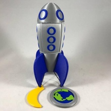 Dünya ay oyuncaklar oyunlar roket ikili makara yaylı oyuncak 3d print model - Mito3D