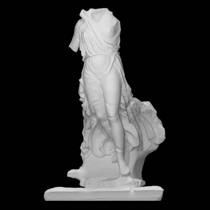 Nike paionios analyse femme demi corps 3D print model - Mito3D