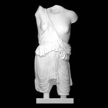 torso wounded amazon scan woman halfbody 3d print model - Mito3D