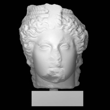 head caryatid scan man portrait 3d print model - Mito3D