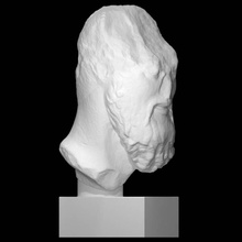 head aristogiton scan bust man 3d print model - Mito3D