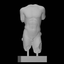 estátua apolo chamado omphalos Varredura fracasso Deus grego cópia herm fragmentfigure 3d print model - Mito3D