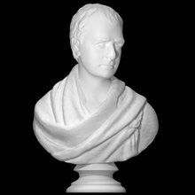 bust sir walter scott scan sculpture marble poet playwright walter-scott chantrey novelist auction 3d print model - Mito3D