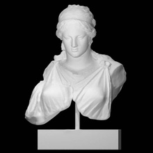 bust woman artemis scan sculpture marble copy 3d print model - Mito3D