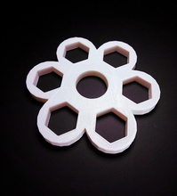 hex inquietação spinner brinquedos jogos 3d print model - Mito3D