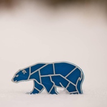 polar Urso broche moda acessórios PIN inverno neve gelo joalheria 3d print model - Mito3D