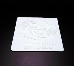 betta yin yang jardim peixe Betta 3d print model - Mito3D