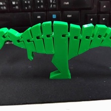 twists & bends velocirapter orangeteacher toys games animal twist 3d print model - Mito3D