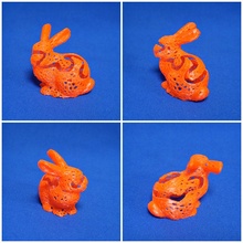 arte coniglietto giardino animale design luce 3d print model - Mito3D