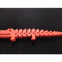 giros enfermedad buzo cocodrilo maestro naranja juguetes juegos animales giro curva 3d print model - Mito3D