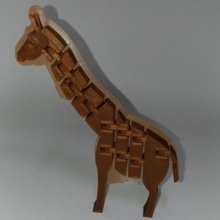 twists & bends giraffe orangeteacher toys games animals art twist bend 3d print model - Mito3D