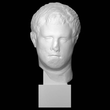retrato Marcus Vispanius Agripa Varredura cabeça escultura mármore imperador 3d print model - Mito3D