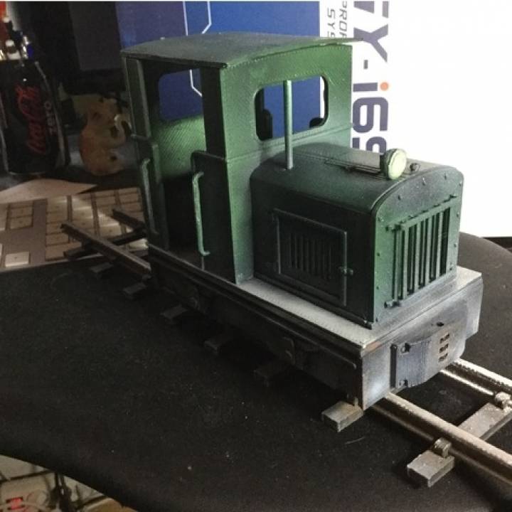 diesel loco 16mm escala jardim estrada ferro brinquedos jogos trem trilho locomotiva openrailway Ferrovia 45mm modelo trens 32mm sm32 3D print model - Mito3D