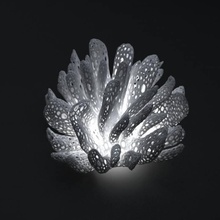 coral pantalla lámpara jardín voronoi orgánico 3d print model - Mito3D