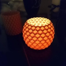 geoflower remix & garden lantern vase 3d print model - Mito3D