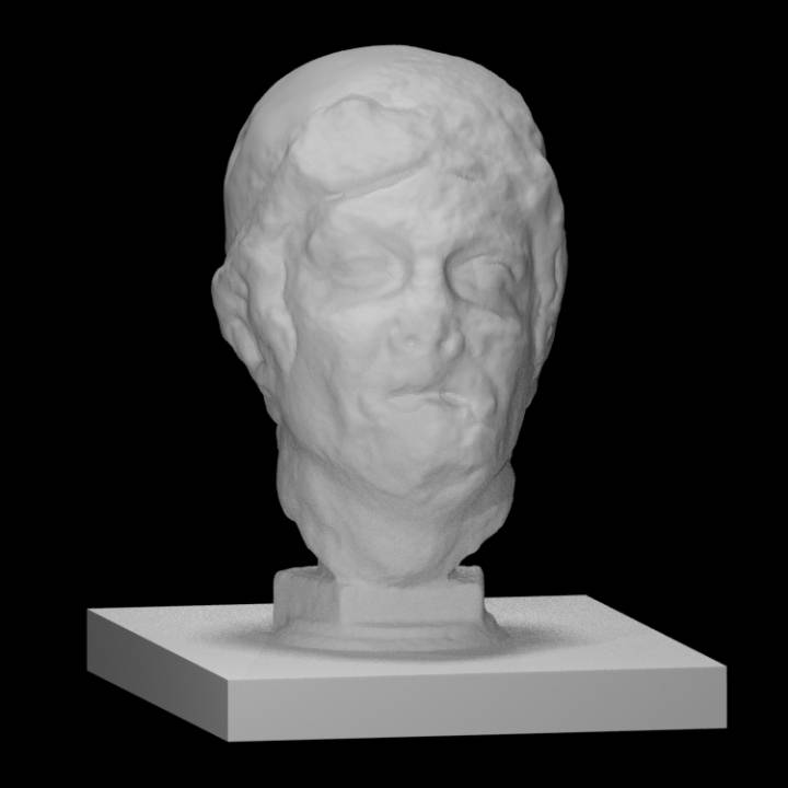 baş barbar taramak Vesika Roma tüf 3D print model - Mito3D