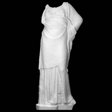estatua atenea escanear diosa griego escultura mármol fragmento 3d print model - Mito3D