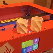 doppelt verdrehte Glas Prüfung bauen 3d Drucker schnell Filament einfach pla Farbe Corexy Craftbot Sharebot hbot 3d print model - Mito3D