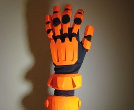 overwatch junkrat gauntlet props & cosplay armor hand glove 3d print model - Mito3D