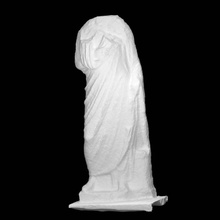 statue homme portant toge analyse figure 3d print model - Mito3D