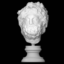 cabeza Silvanus coronado pino escanear hombre retrato 3d print model - Mito3D