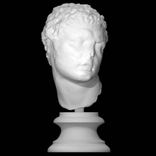 male head scan man portrait 3d print model - Mito3D