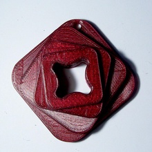 géométrique pendentif bijoux mode conception bijou géométrie fabriqué Italie impression 3D 3d print model - Mito3D