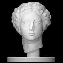 cabeza diosa escanear retrato mujer 3d print model - Mito3D