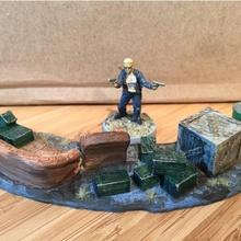 anti zombie barricade 1 tabletop miniatures 28mm 3d print model - Mito3D