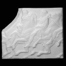 Partenón friso norte xlii 115 116 117 escanear animal hombre cuerpo completo 3d print model - Mito3D