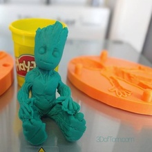 baby groot clay mold fan art marvel guardiansofthegalaxy fanart playdoh got2 3d print model - Mito3D
