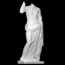 statue Aphrodite analyse déesse sculpture marbre fragment chiffre complet 3d print model - Mito3D