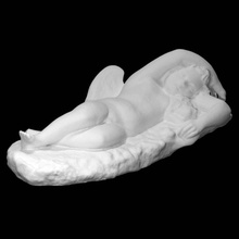 estatueta dormindo cupido Varredura escultura mármore 3d print model - Mito3D