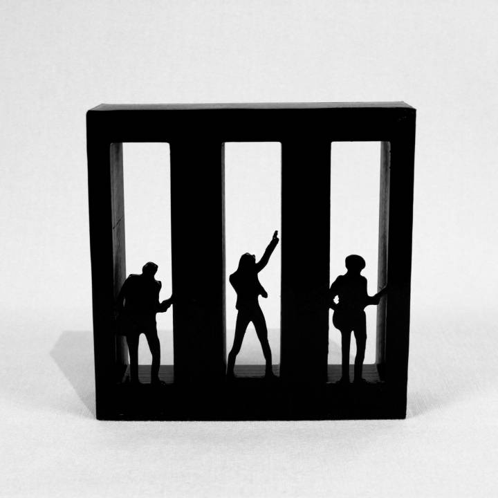 paramore ventilador Arte rock popular deco musique canción mucic baile 3D print model - Mito3D