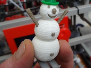 4 colors snowman & garden ornament color christmas 3d print flux capacitor single hotend multistruder model figure 3d print model - Mito3D