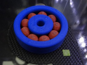 2 Farbe Abs Ball Lager Unterstützung Spielzeuge Spiele Farben Mehrfarbig Mehrfarben 4 3d drucken Fluss Kondensator 3d print model - Mito3D