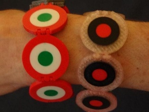aeronautic style bracelet jewellery colour color colors colours multicolour 4 3d printing single hotend ways flux capacitor print capacitormulticolor 3d print model - Mito3D