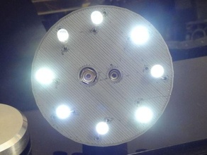 8 LED circuito tablero grafeno material artilugio electrónica 3d print model - Mito3D